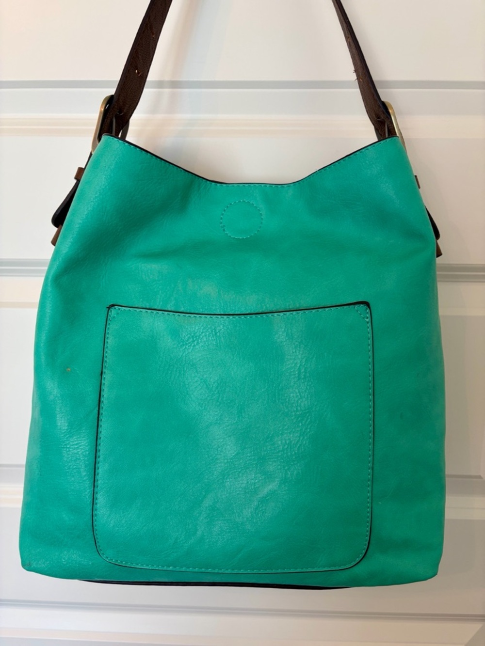 Teal Leather Shoulder Bag - Unbranded - Picture 2 of 6